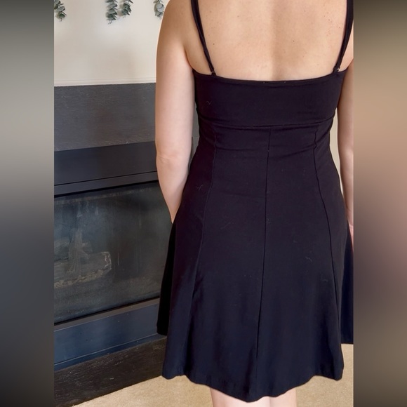 Garage Black Mini Dress with Spaghetti Straps - Picture 6 of 10